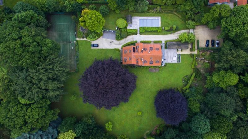 Aerial real estate photography