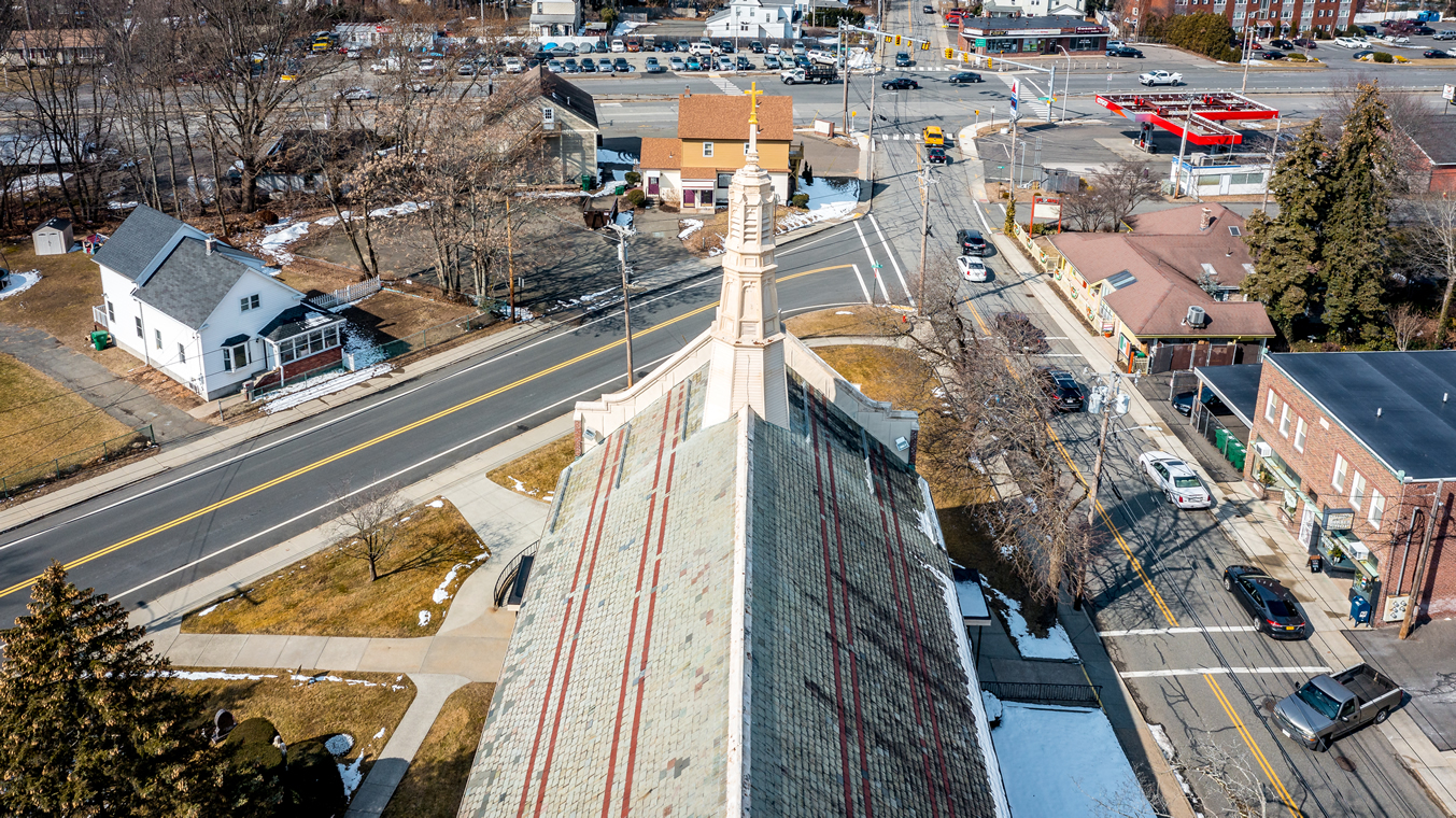 Church Steeple Inspection by Drone