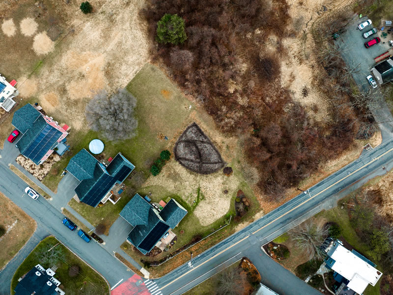 Using aerial drone photography in landscape design
