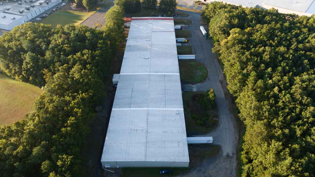 commercial roof inspection with drone
