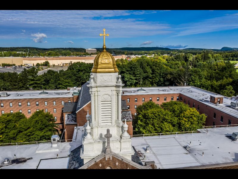 church steeple inspection by drone 1