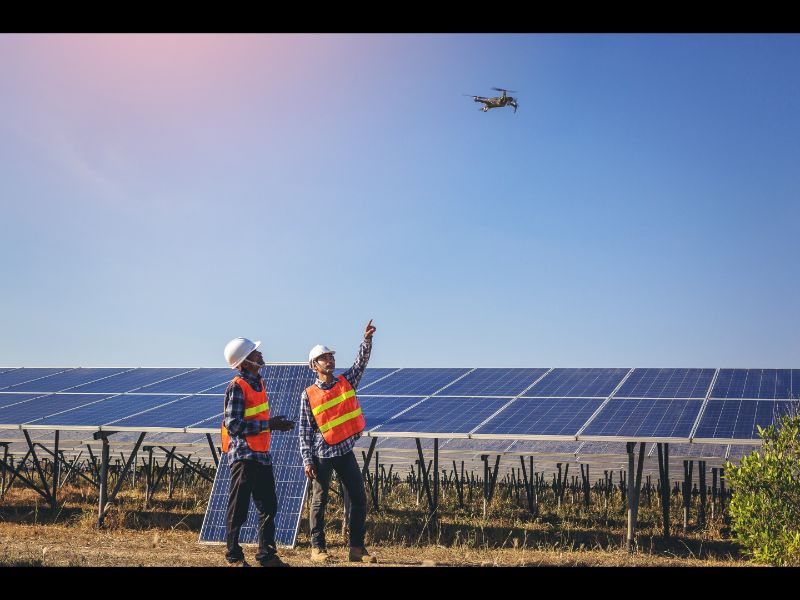 drone solar panel inspection 1