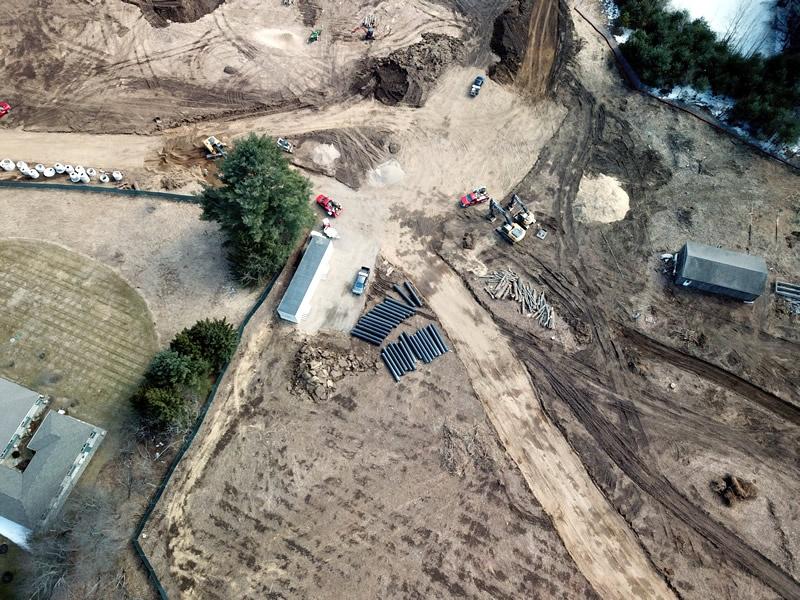 drone photography for construction 